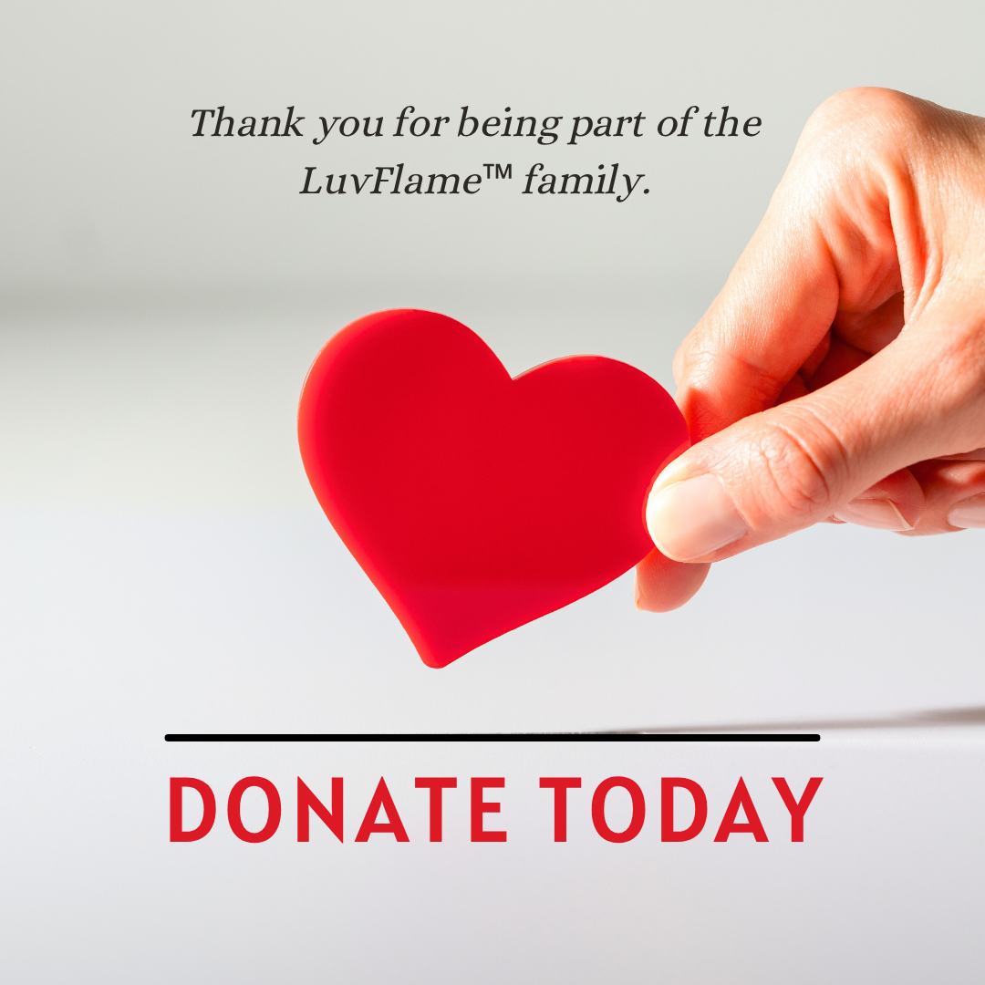 Home donate today donation support instagram post with a heart photo