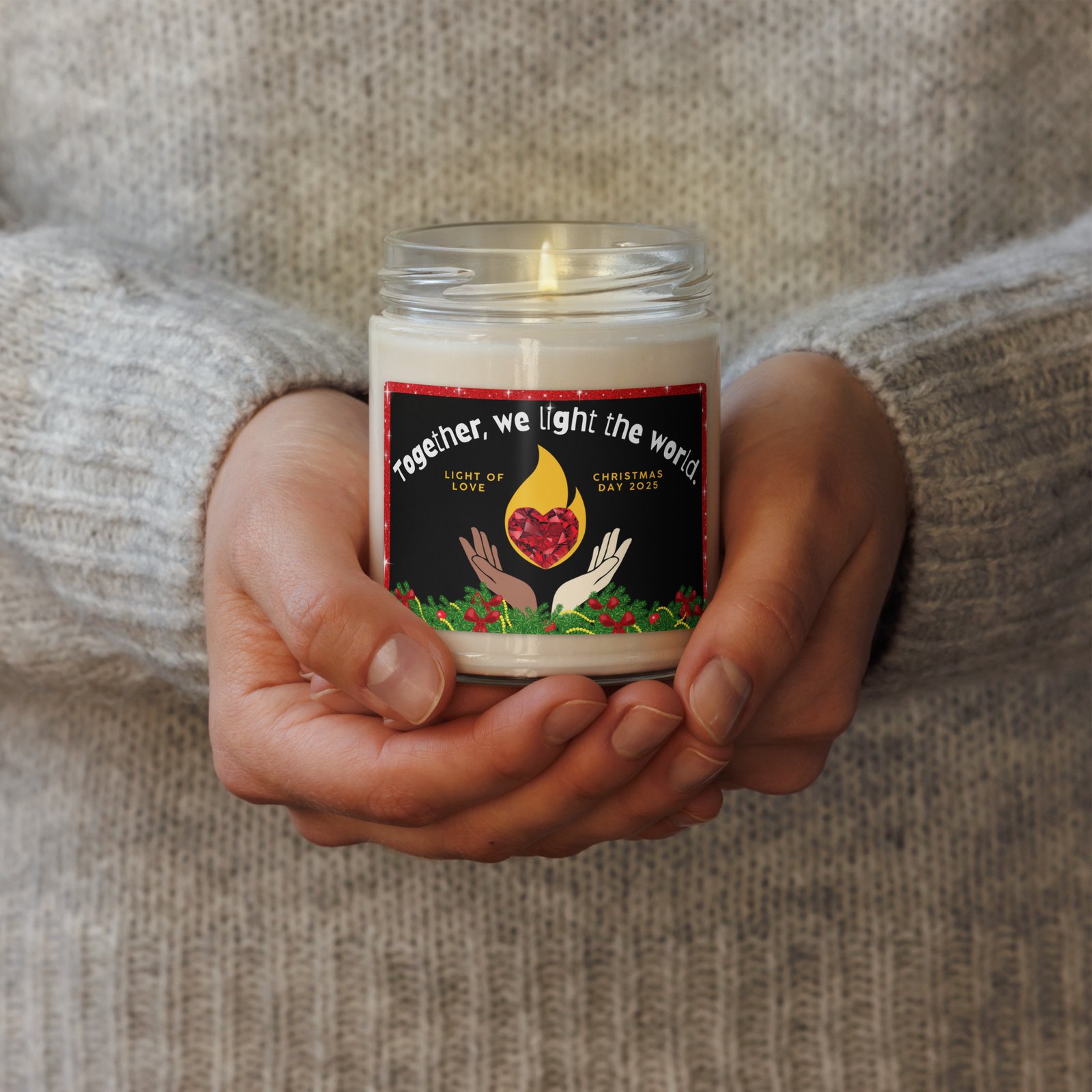 Events scented soy candle